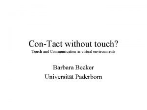 Gestures in communication Gestures in communication