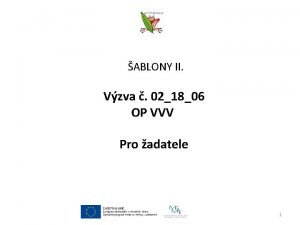 ABLONY II Vzva 021806 OP VVV Pro adatele