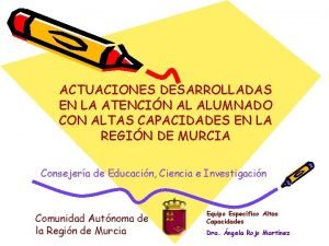 ACTUACIONES DESARROLLADAS EN LA ATENCIN AL ALUMNADO CON