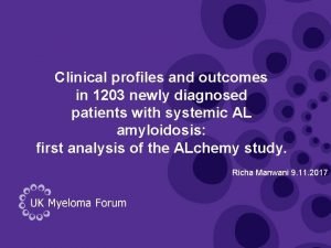 Clinical profiles and outcomes in 1203 newly diagnosed