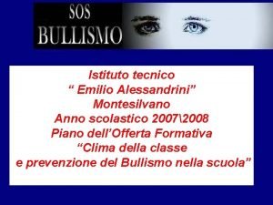 Istituto tecnico Emilio Alessandrini Montesilvano Anno scolastico 20072008