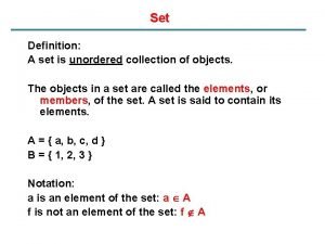 Sets are equal