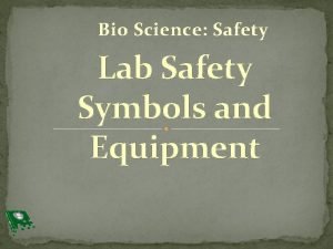 Science safety symbols