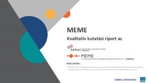 MEME Kvalitatv kutatsi riport az szmra 2016 oktber