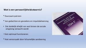 Schizotypische persoonlijkheidsstoornis test