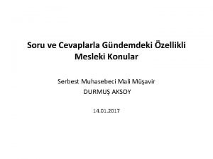 Soru ve Cevaplarla Gndemdeki zellikli Mesleki Konular Serbest