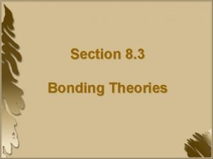 Section 8 3 Bonding Theories VSEPR Theory Electron