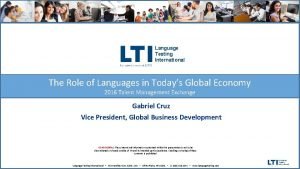 Language and economy