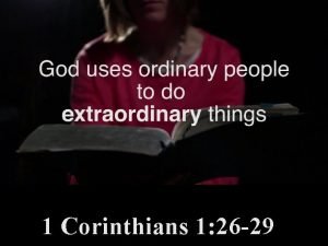 1 corinthians 1:26-29