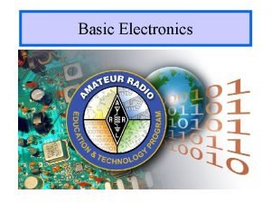 Basic Electronics Basic Electronics Course Standard Parts List