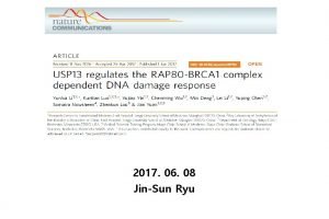 2017 06 08 JinSun Ryu Introduction v BRCA