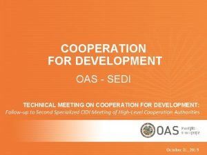 Oas technical meeting