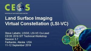 Committee on Earth Observation Satellites Land Surface Imaging