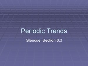 Periodic table glencoe