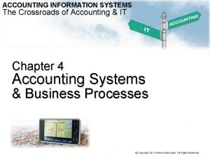 ACCOUNTING INFORMATION SYSTEMS The Crossroads of Accounting IT