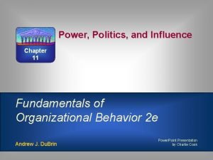 Factors contributing to organizational politics