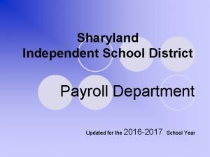 Sharyland isd pay schedule