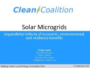 Solar Microgrids Unparalleled trifecta of economic environmental and
