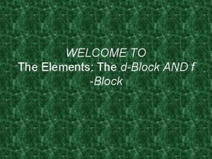 Dblock elements