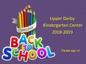Kindergarten center upper darby