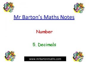 Mr Bartons Maths Notes Number 5 Decimals www