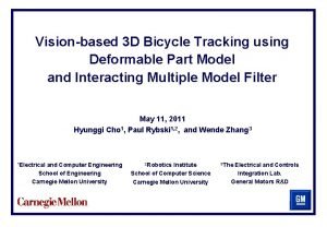 Visionbased 3 D Bicycle Tracking using Deformable Part