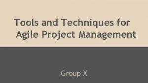 Agile management group