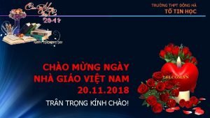 TRNG THPT NG H T TIN HC CHO