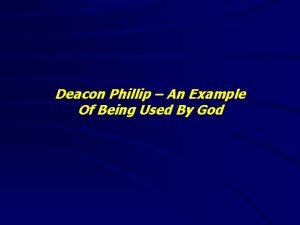 Deacon phillip