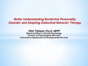 Borderline personality disorder brain
