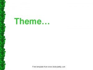 Theme Free template from www brainybetty com What