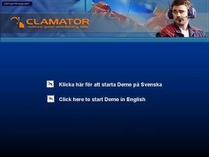 Klicka hr fr att starta Demo p Svenska