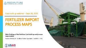 Cost build up webinar Sept 28 2020 FERTILIZER