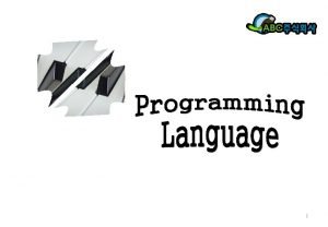 1 Programming Language A programming language is an