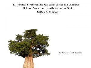1 National Corporation for Antiquities Service and Museums