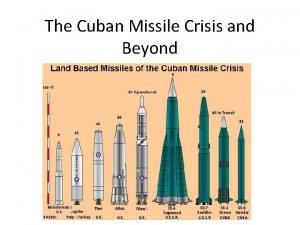 The Cuban Missile Crisis and Beyond Fidel Castro