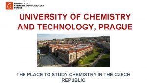 University of chemistry and technology prague tuition fee