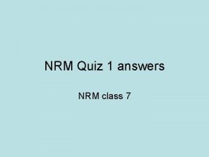 NRM Quiz 1 answers NRM class 7 Myths