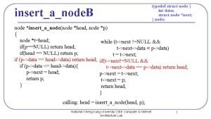 insertanode B typedef struct node int data struct