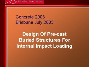 Concrete 2003 Brisbane July 2003 Design Of Precast