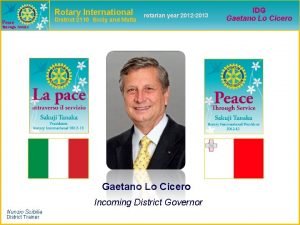 Rotary International Peace District 2110 Sicily and Malta