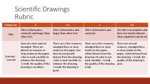 Rubrics for drawing and labeling