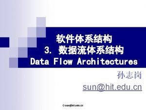 3 Data Flow Architectures sunhit edu cn sunhit