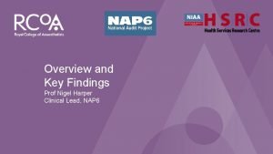 NAP 6 Perioperative Anaphylaxis Overview and Key Findings