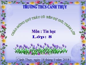 Cnh Thy ngy 18 thng 9 nm 2018