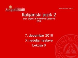 Pronomi diretti italijanski Pronomi diretti italijanski