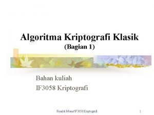 Satu kunci untuk semua huruf palinteks adalah Satu kunci untuk semua huruf palinteks adalah
