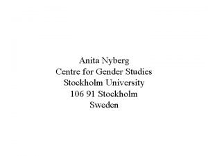 Anita nyberg