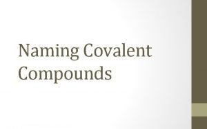 Nh3 covalent compound name