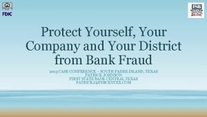 Protect Yourself Your Company and Your District from